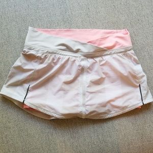 Cute pink and white checkered skort